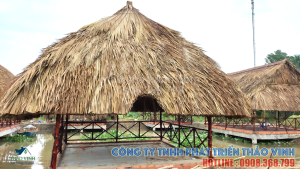 Thi công chòi lá giá rẻ tận nơi