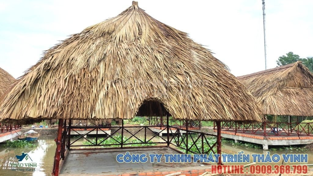 Thi Công Chòi Lá Quán Café Sân Vườn