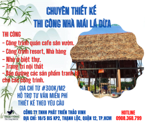 BẠN ĐANG MUỐN LÀM NHÀ CHÒI LÁ DỪA NƯỚC MÀ CHƯA CHỌN ĐƯỢC ĐƠN VỊ UY TÍ