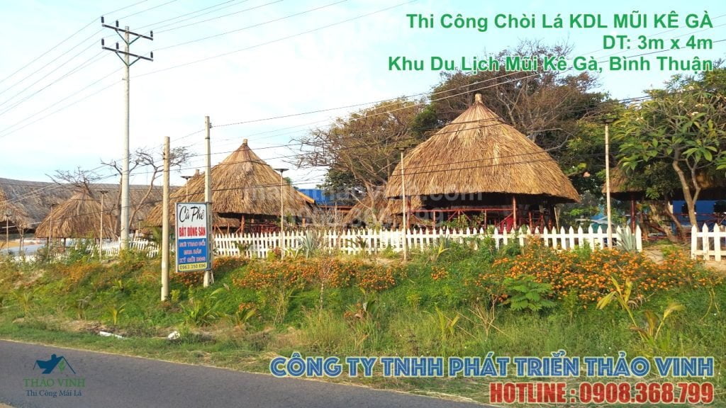  Đã thi công : Chòi Nhà Lá Khu Du Lịch Mũi Kê Gà - Bình Thuận
- DT :  