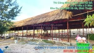Đã thi công : Nhà Lá Khu Du Lịch Mũi Kê Gà - Bình Thuận (Nhà lá dài ~