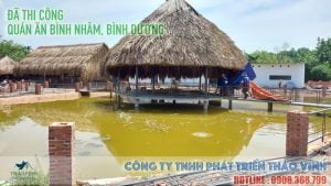 Đã thi công nhà mái lá : Quán ăn Bình Nhâm, Bình Dươnǵ    ̉
