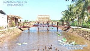 Mẫu nhà lá dừa kết hợp cầu cây đước.BẠN ĐANG MUỐN LÀM NHÀ CHÒI LÁ ...