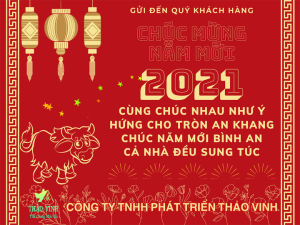 Nhân dịp năm mới Tân Sửu,
Công ty TNHH Phát triển Thảo Vinh xin chân