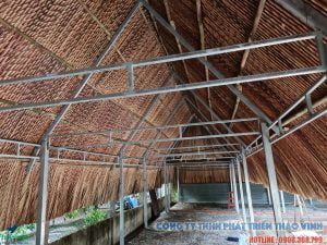 Thi công nhà mái lá  -   TRẢNG BOM - ĐỒNG NAI
DT : 3.5M X 21M
- Làm nh
