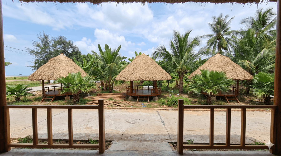 Thi Công Nhà Chòi Lá Cỏ Tranh Đẹp (Sân Vườn, Cafe) 36 Thi Công Nhà Chòi Lá Cỏ Tranh Đẹp (Sân Vườn, Cafe)